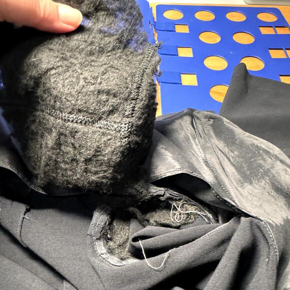 MaxMara Longline Coat Navy Blue Wool Blazer Classic Career Minimalist Size 12 - Picture 12 of 16